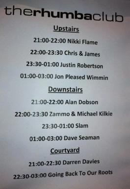 running order flyer