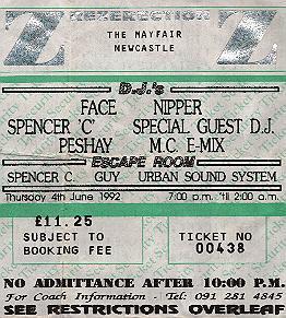 ticket for June 92