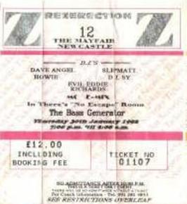 ticket for Jan 92